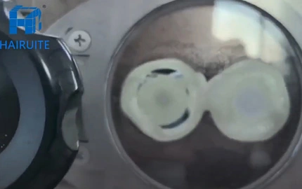 Эксперимент по визуальной реологии Hairuite находится в процессе